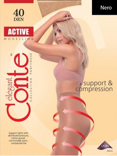 

Колготки с моделирующим эффектом Conte Elegant ACTIVE 40, , Nero, Колготки с моделирующим эффектом Conte Elegant ACTIVE 40, 3, Nero