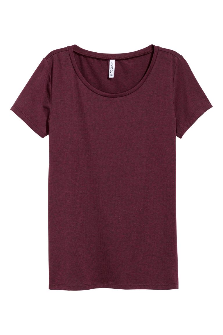 

Футболка H&M 0306307 S т.бордовий