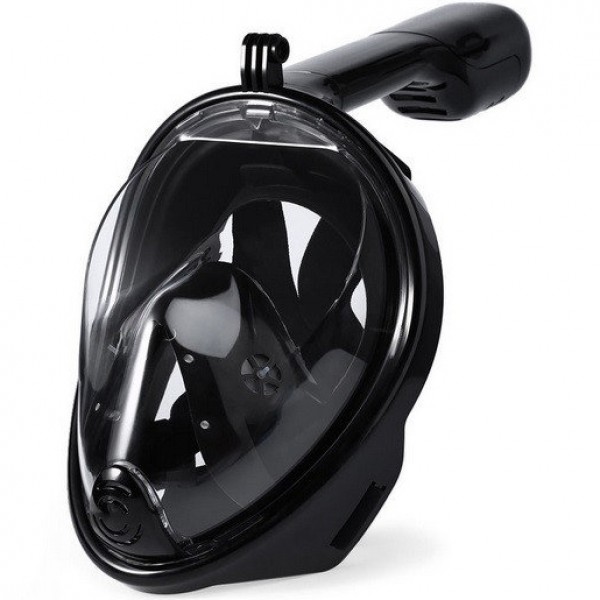 

Полнолицевая панорамная маска для плавания Seagard Easybreath-II S/M Черная с креплением для камеры (1973ОН)