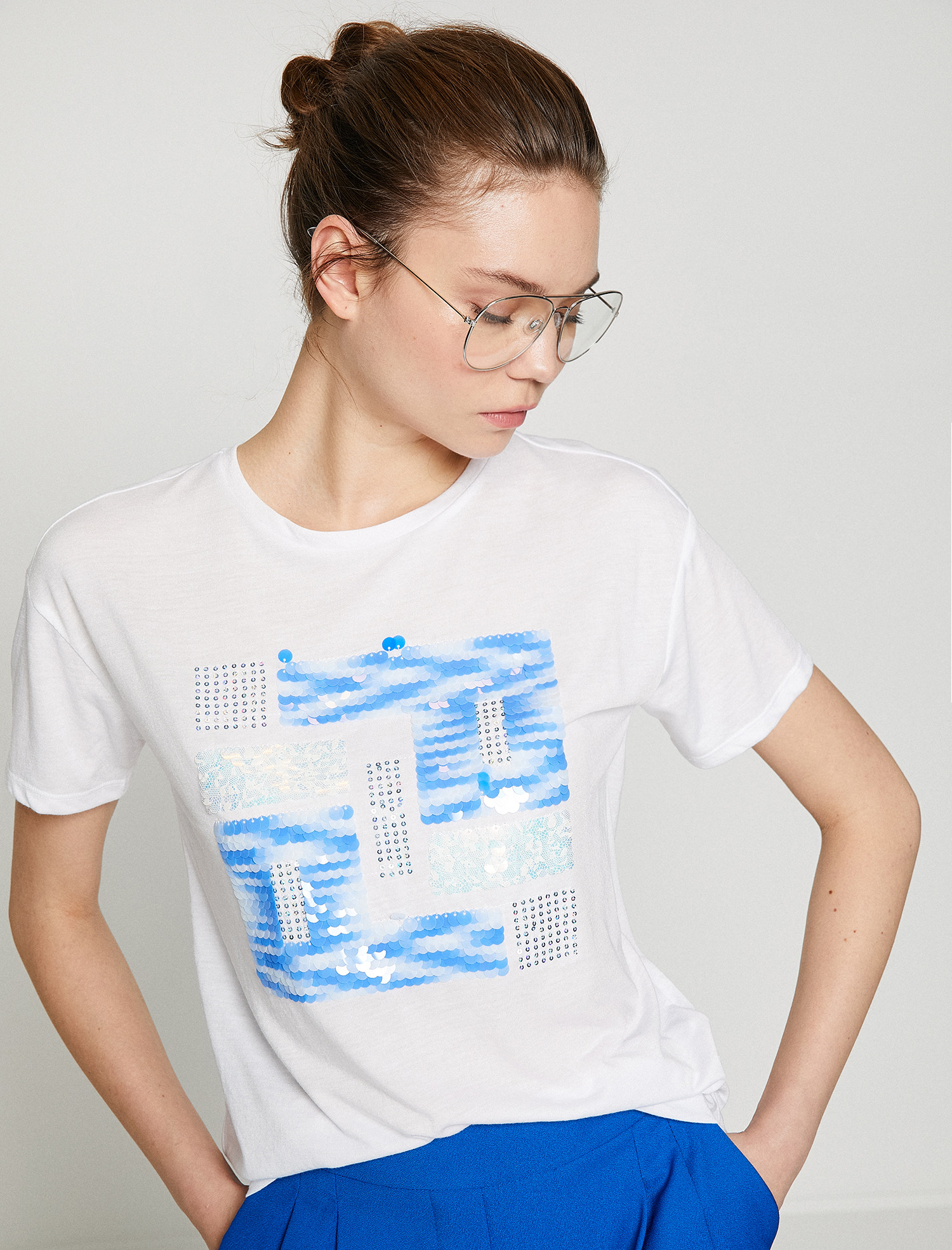 

Футболка Koton 8YAK13841GK-001 XXL Off White