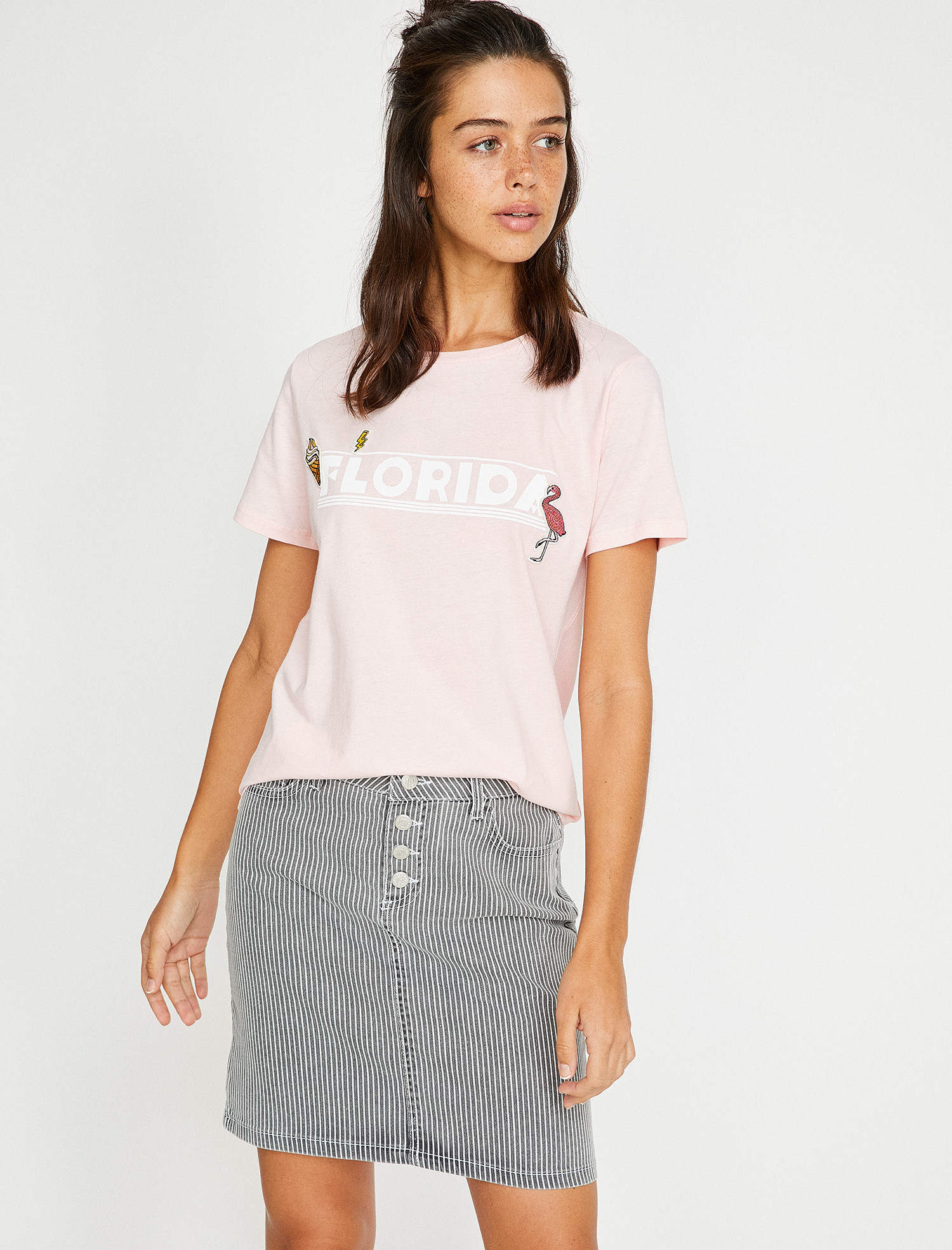 

Футболка Koton 8YAL11762JK-264 XL Rose