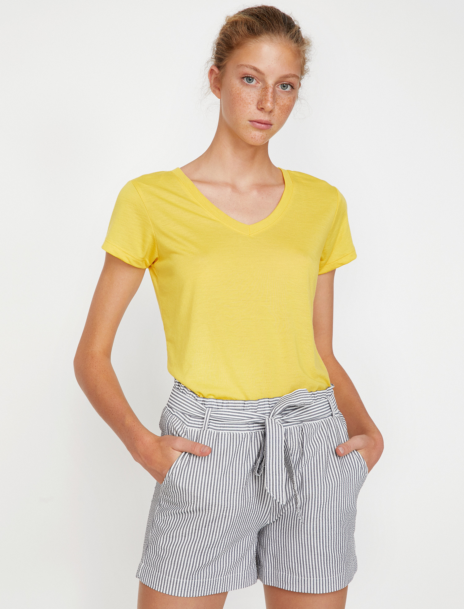

Футболка Koton 9KAK13640OK-152  Yellow, Футболка Koton 9KAK13640OK-152 L Yellow