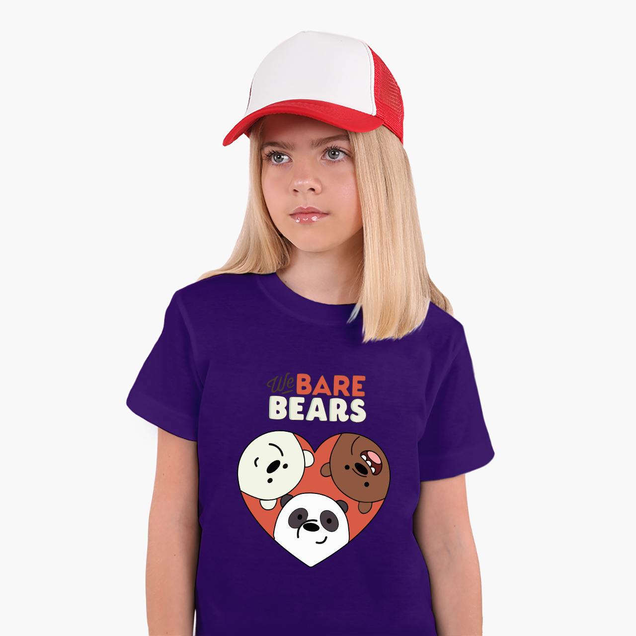 

Детская футболка Три медведя (We Bare Bears) (25186-2669-19) 88-104 см Хлопок Фиолетовый
