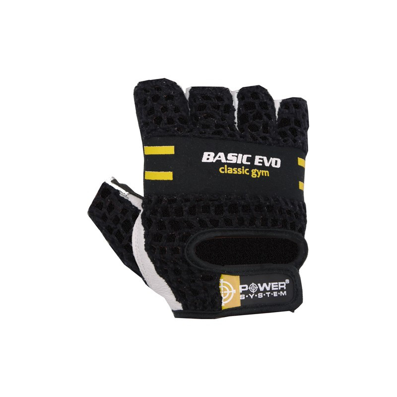 

Перчатки для фитнеса и тяжелой атлетики Power System Basic EVO PS-2100 Black Yellow Line XS R145415