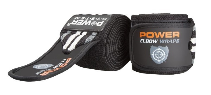 

Локтевые бинты Power System Elbow Wraps PS-3600 Grey-Black R145363