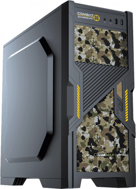 

Корпус GameMax COMBAT Black, без БП, ATX/MicroATX/Mini-ITX, 2x120 мм LED, 450х205х438 мм, 4.4кг