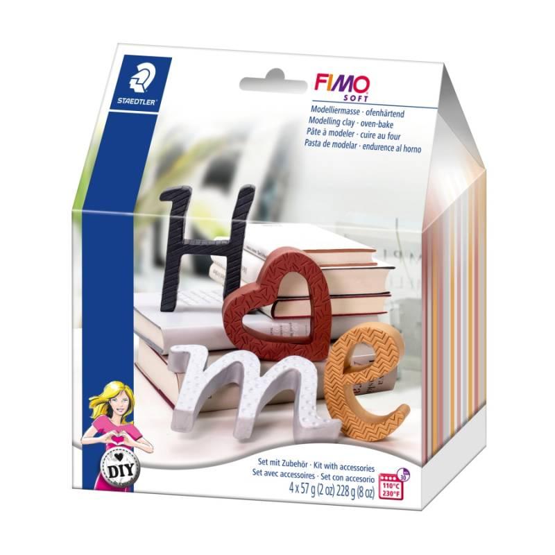 

Пластика Fimo Soft Декоративные буквы набор 4цвx57г (4007817028636)