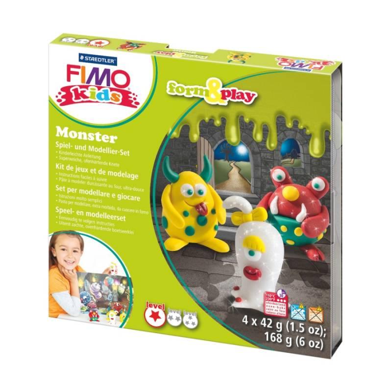 

Пластика Fimo kids Монстр набор 4цвx42г (4007817806234)