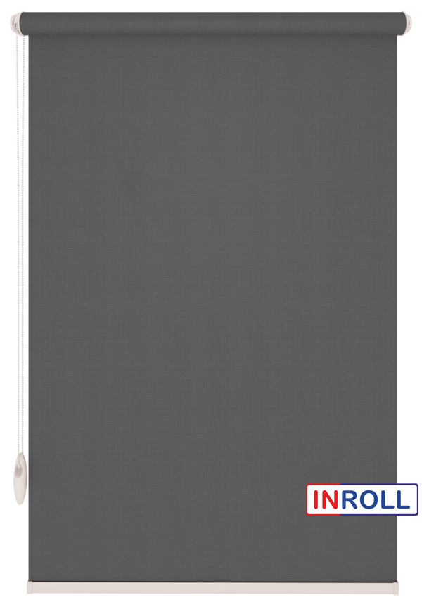 

Ролета тканевая INROLL Есо-Mini 55х185 см BO Berlin Темно-серый 061 Silver