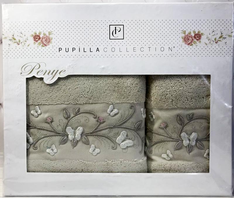 

Набор полотенец Eva Butterflies, лицевое 50х90см и банное 70х140см Pupilla (Р01632319785)