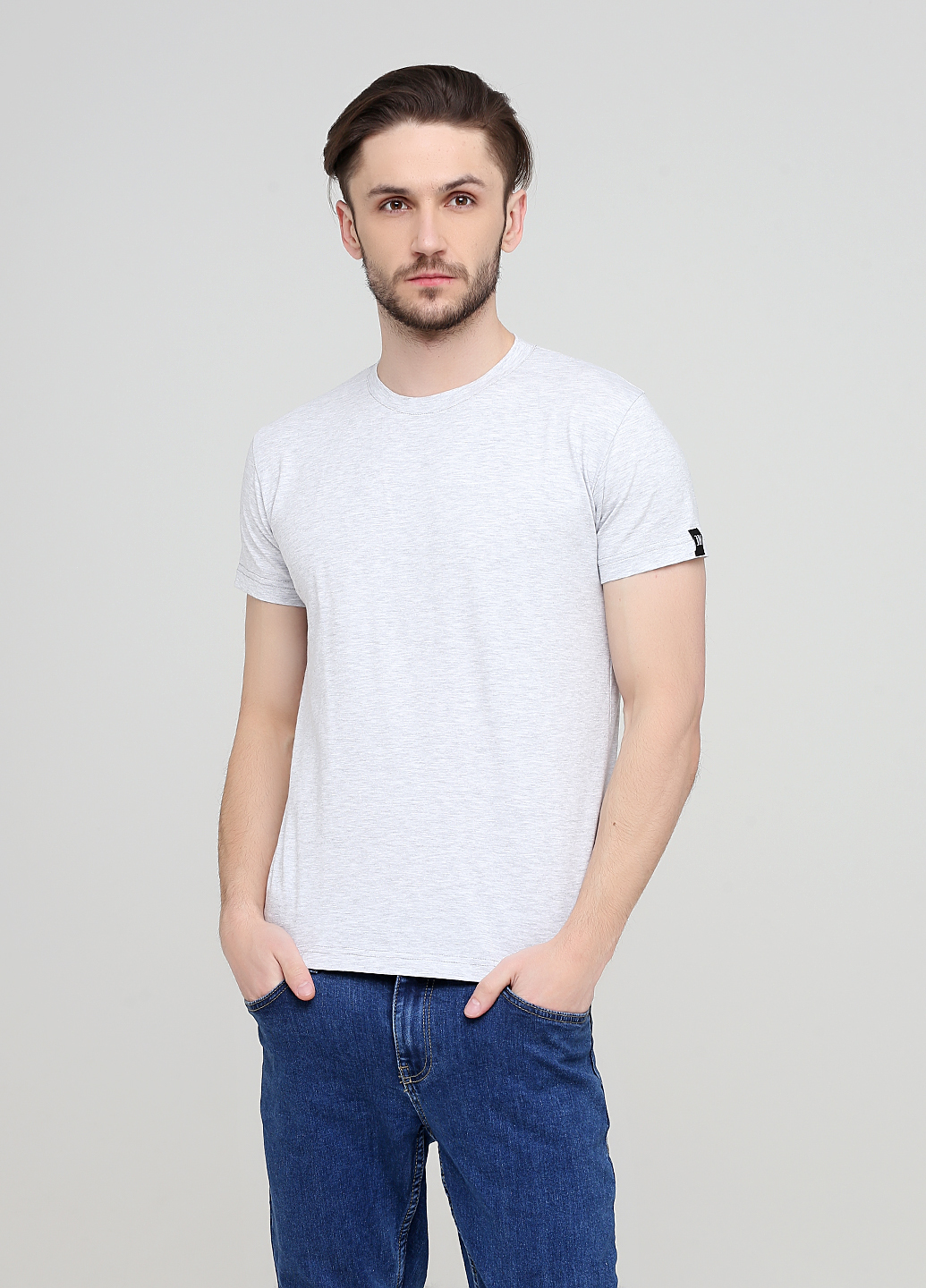 

Футболка "Only Man" (95-TSH-3-02-grey/small-black-back-2XS)