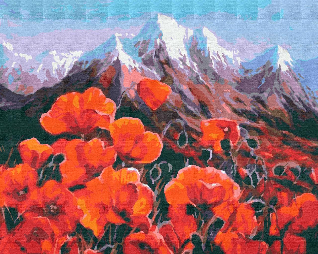 

Картина по номерам Маки у гор, 40*50 см, без коробки RB