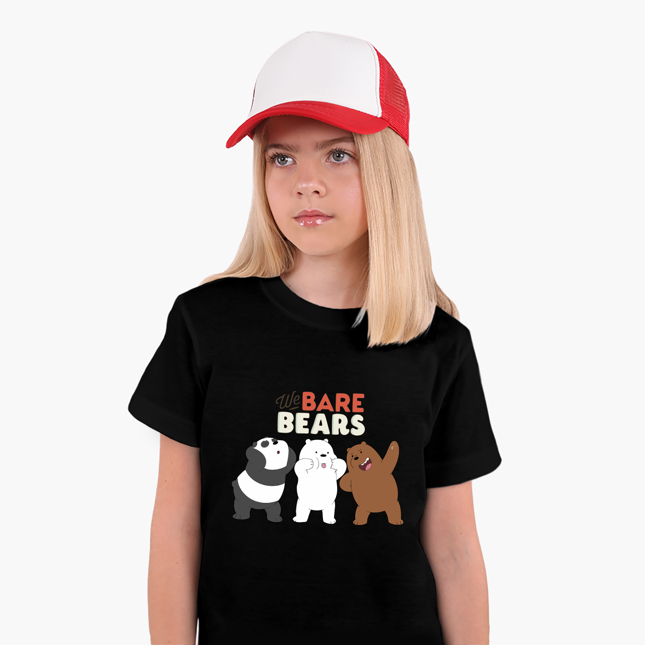 

Детская футболка Вся правда о медведях (We Bare Bears) (25186-2667) 134-140 см Хлопок Черный