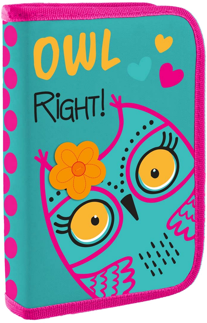 

Пенал твердый 1 Вересня НР-02 одинарный без клапана Owl (532816)