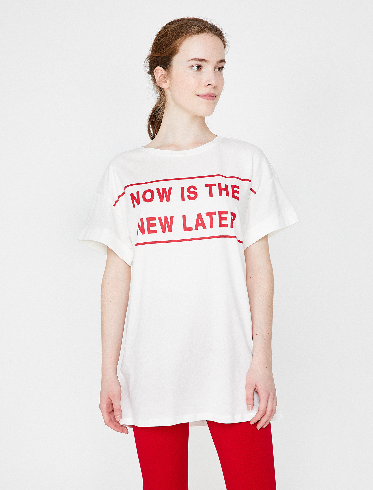 

Футболка Koton 8YAL11807JK-001  Off White, Футболка Koton 8YAL11807JK-001 S Off White