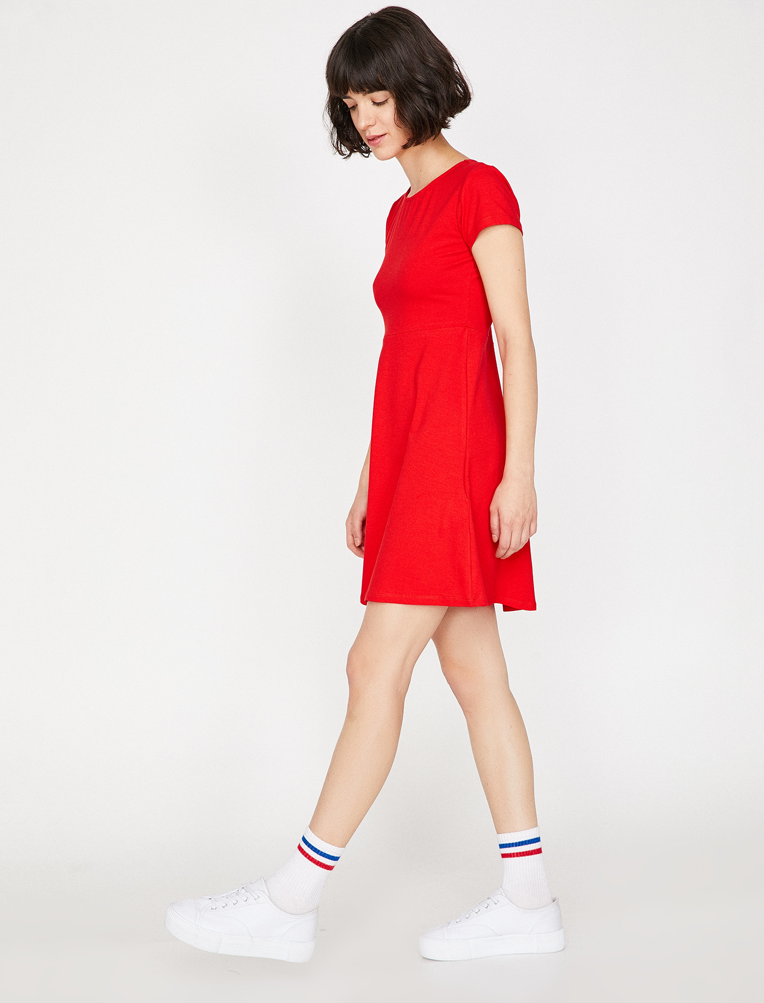 

Платье Koton 8YAL81004JK-473  Red, Платье Koton 8YAL81004JK-473 S Red