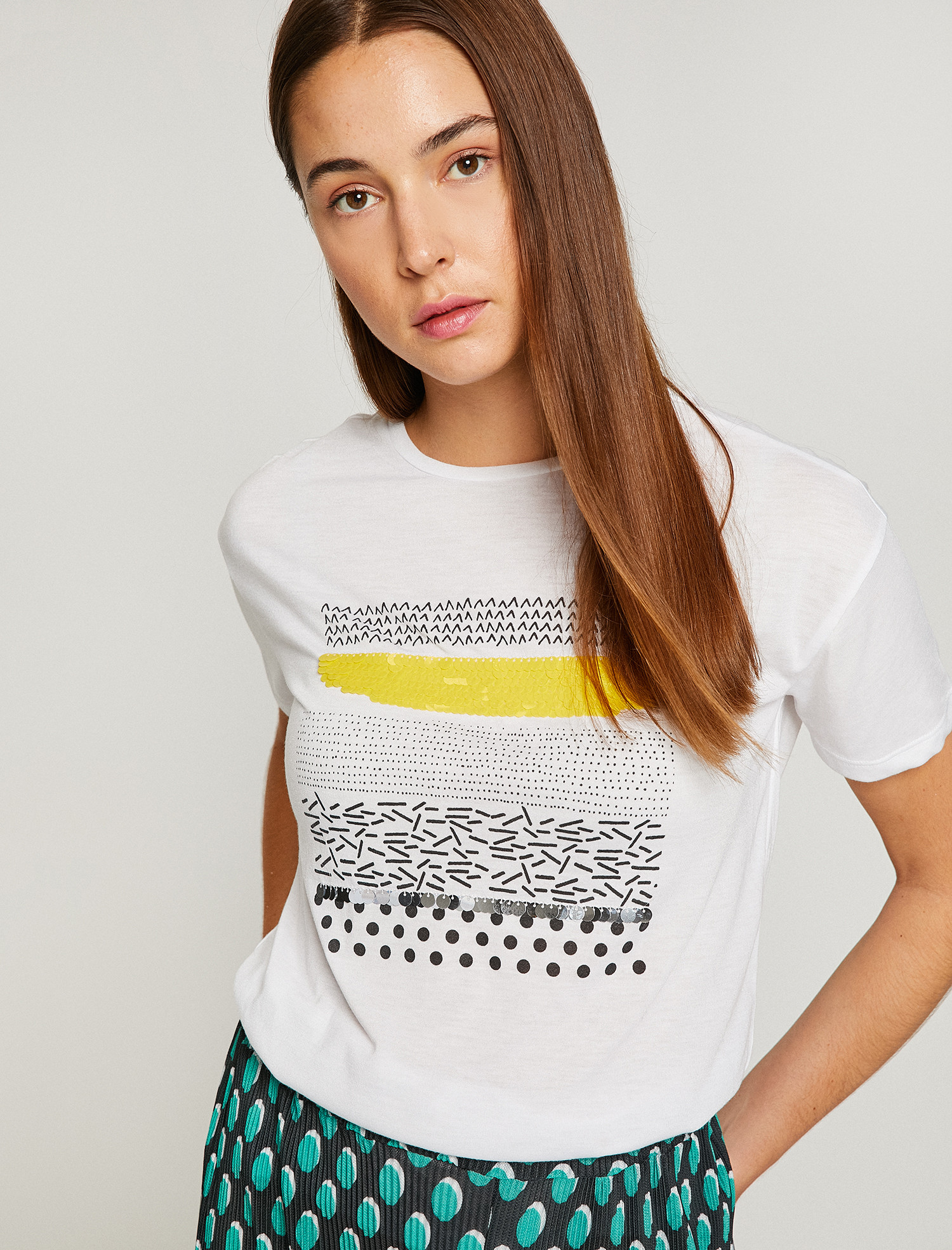 

Футболка Koton 8YAK13866EK-001 XL Off White