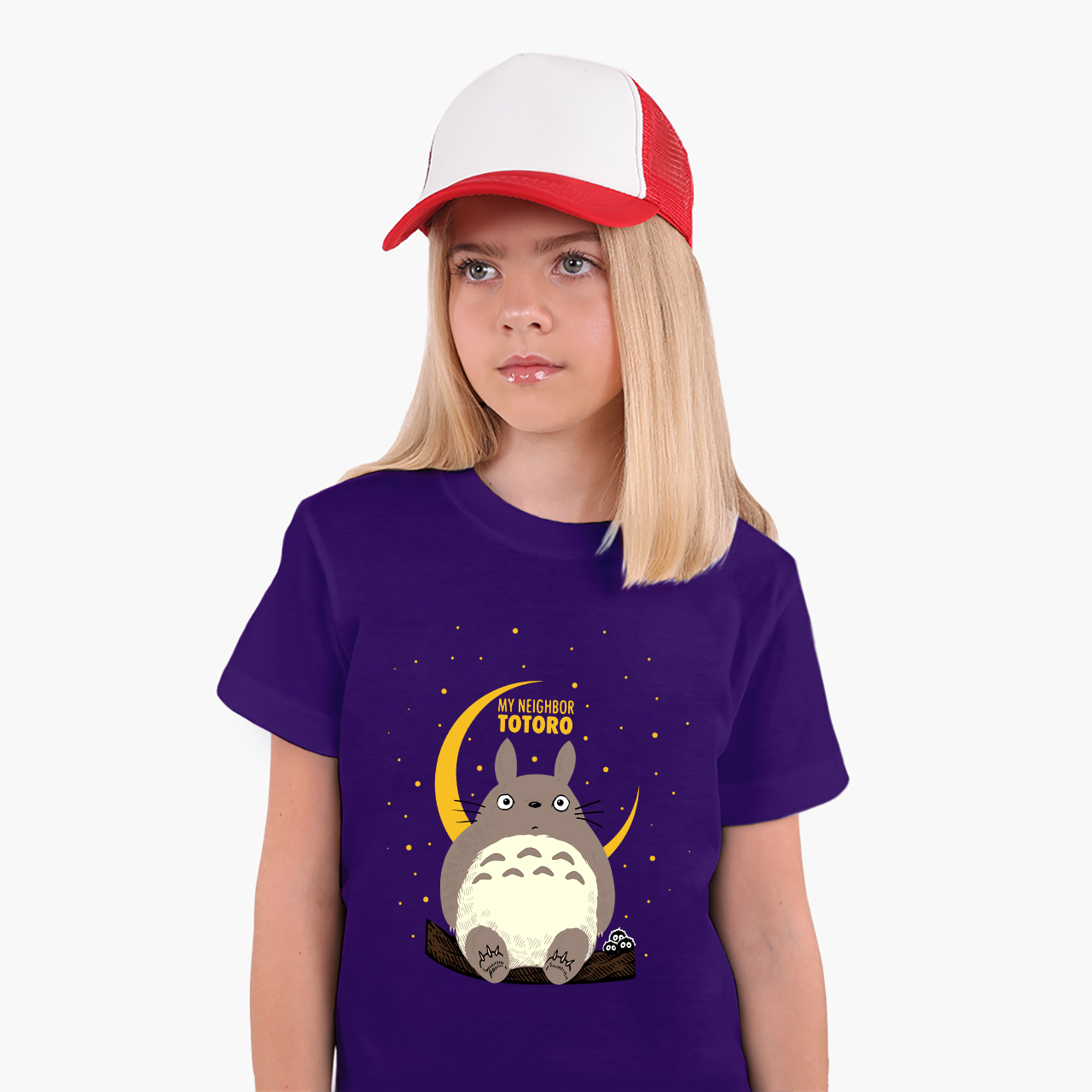 

Детская футболка Мой сосед Тоторо (My Neighbor Totoro) (25186-2657) 134-140 см Хлопок Фиолетовый