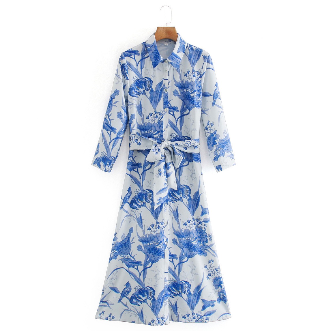 

Плаття жіноче з квітковим принтом Blue flowers Berni Fashion (M) Синій