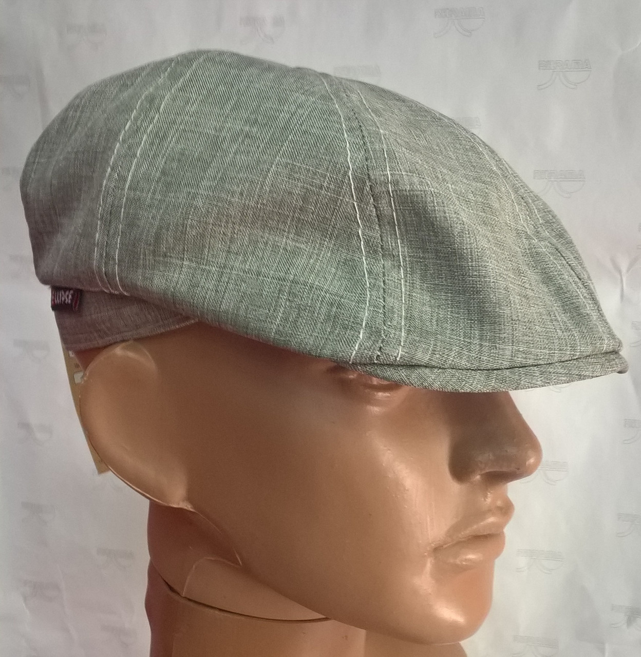 

Детская летняя кепка восьмиклинка из льна серый 6104Д/12.2 Ellipse, размер 48