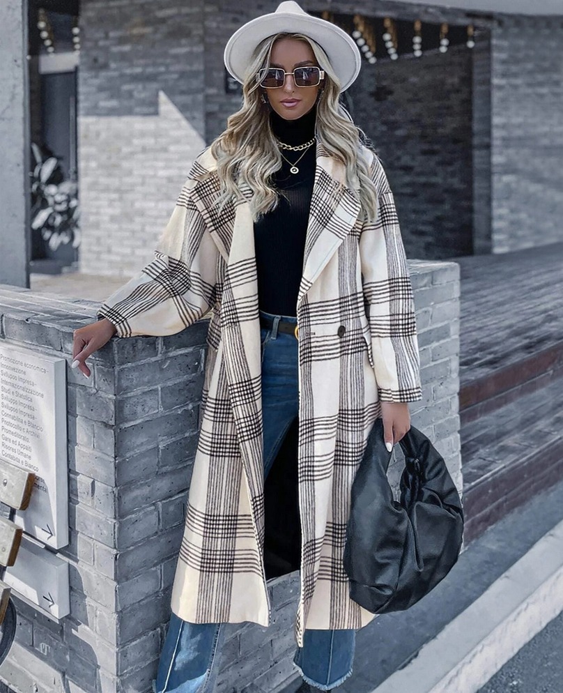 

Пальто женское прямого кроя в полоску Black line Berni Fashion () Белый, Пальто женское прямого кроя в полоску Black line Berni Fashion (M) Белый