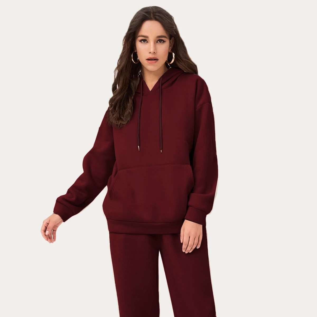 

Худи женское утепленное Tint burgundy Berni Fashion (3XL) Бордовый