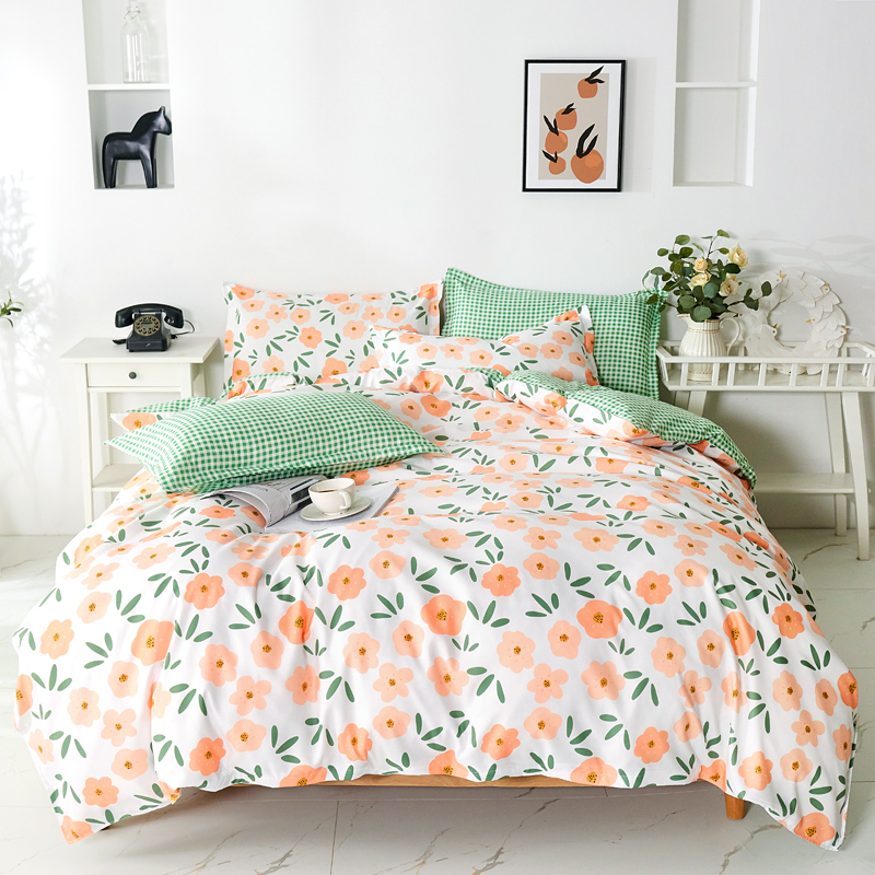 

Комплект постельного белья Orange flower (полуторный) Berni Home Зеленый