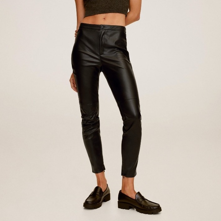 

Брюки женские skinny из искусственной кожи Fancy Berni Fashion (M) Черный