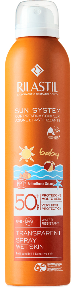 Акція на Спрей солнцезащитный прозрачный для детей с SPF 50 Rilastil Sun System 200 мл (8050444850268) від Rozetka UA