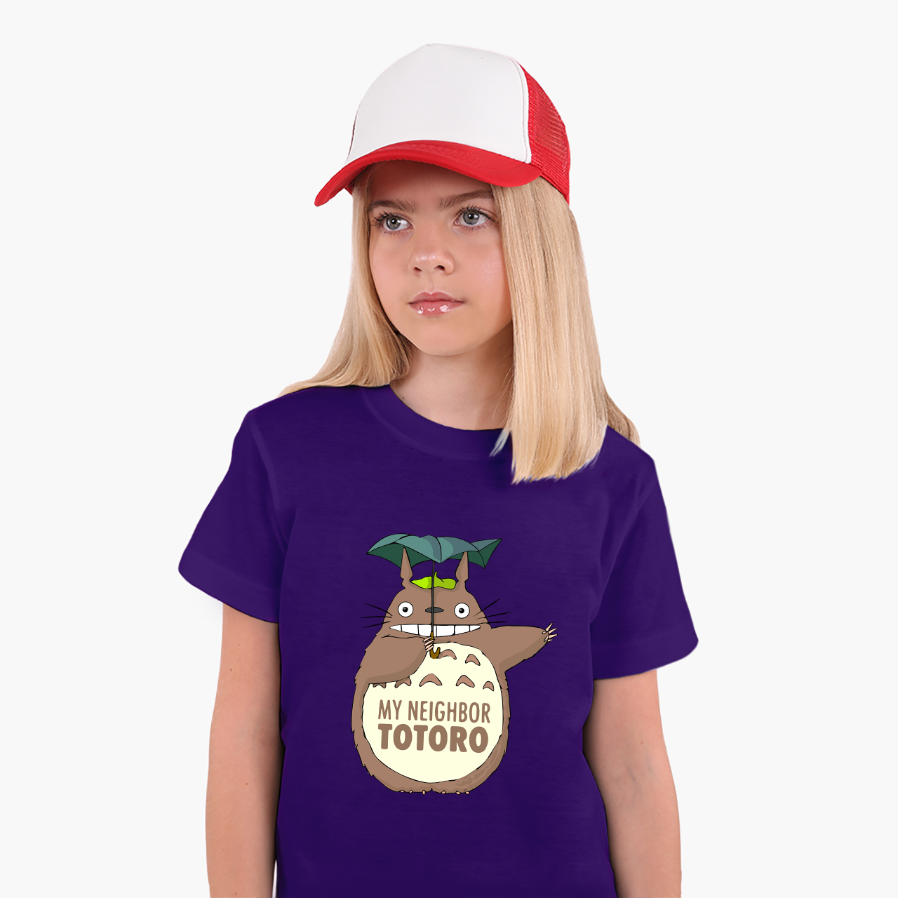 

Детская футболка Мой сосед Тоторо (My Neighbor Totoro) (25186-2656) 104-110 см Хлопок Фиолетовый