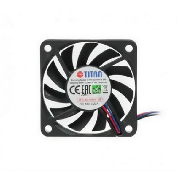 

Вентилятор Titan TFD-6010HH12B, 60x60x10мм, 3-pin, черный