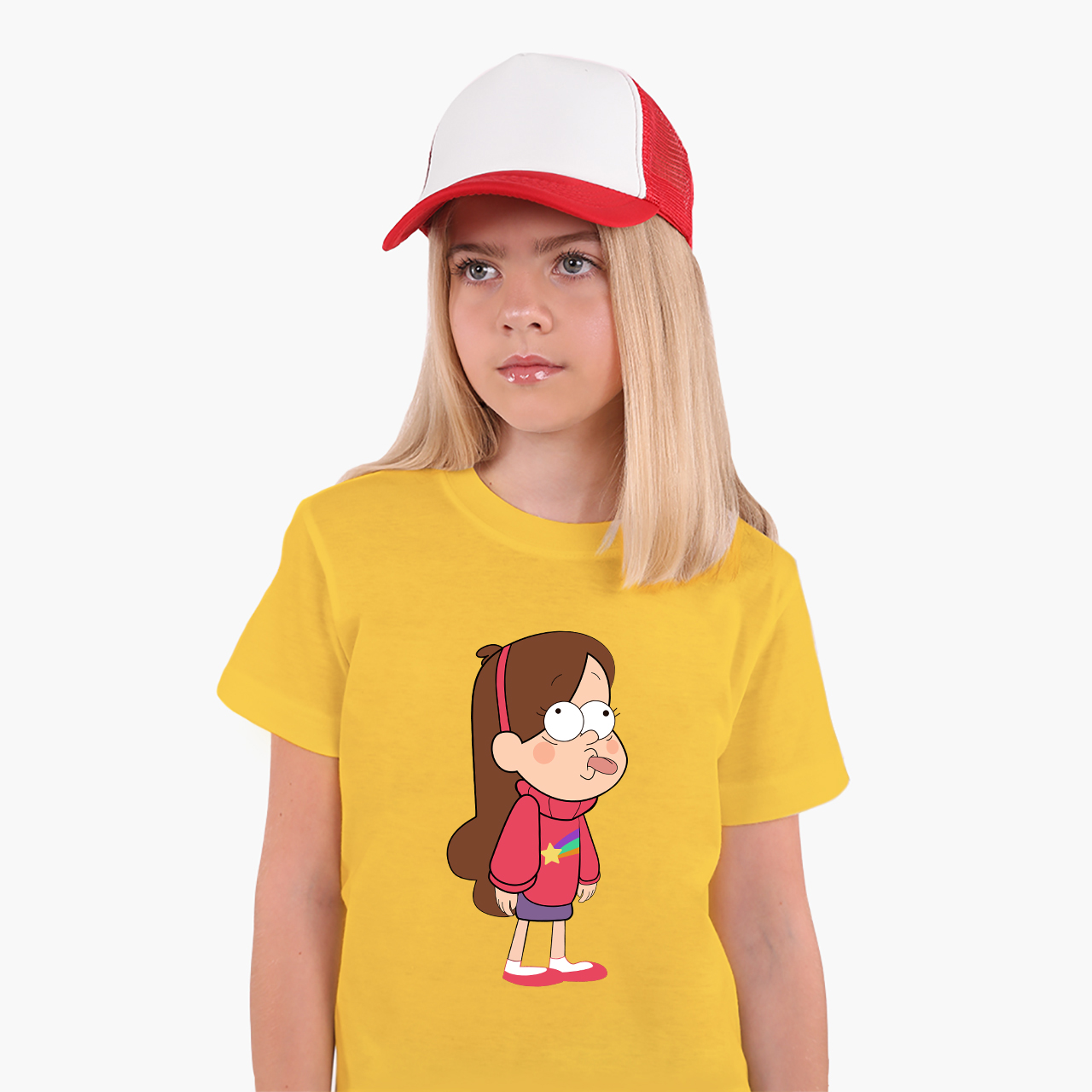 

Детская футболка Гравити Фолз Мейбл Пайнс (Gravity Falls Mabel Pines) (25186-2625) 104-110 см Хлопок Желтый