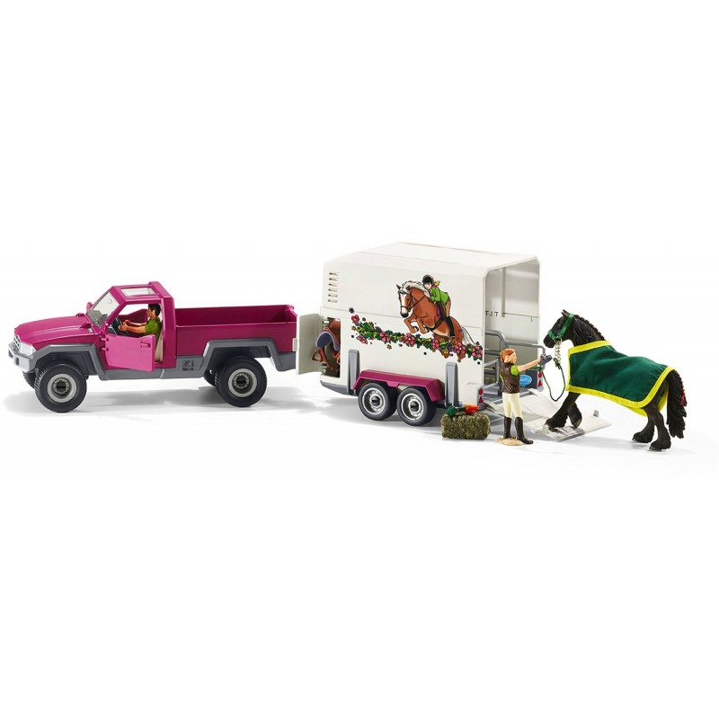 

Игровой набор Schleich Пикап с трейлером для лошадей (42346)