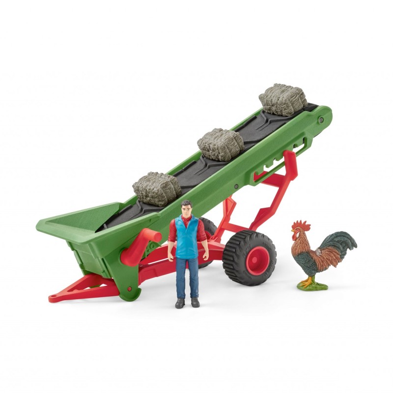 

Игровой набор Schleich Фермер с конвейером для сена (42377)