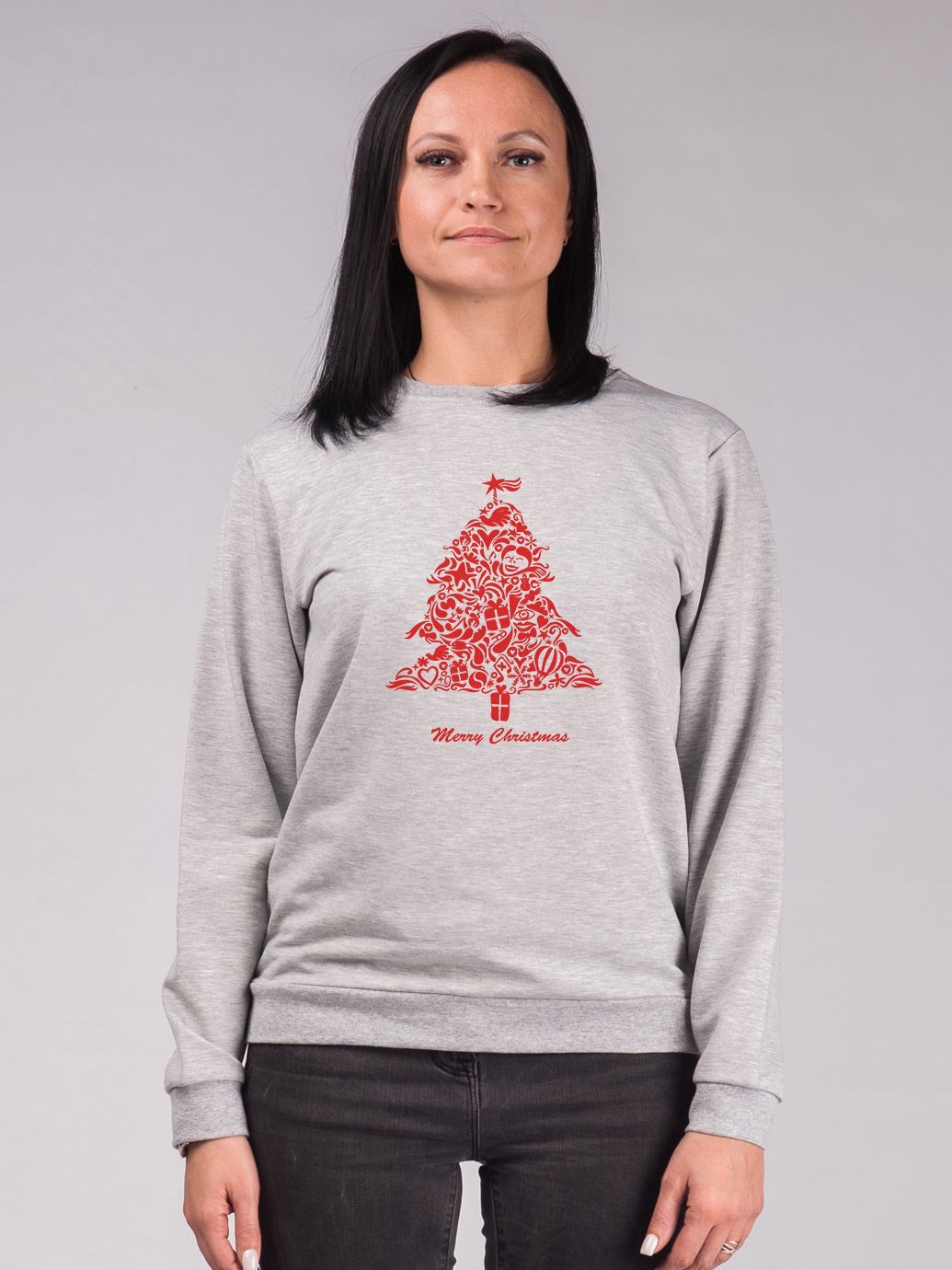 

Свитшот Malta Ж458-13-РЧ Christmas Tree S (42) Светло-серый