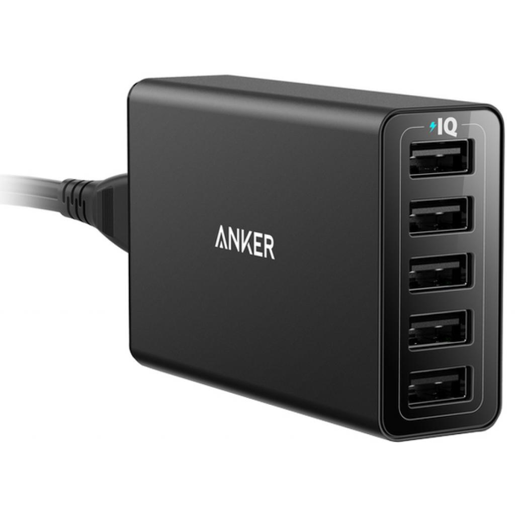 

Зарядное устройство Anker PowerPort 5 - 40W 5-port USB Power IQ V3
