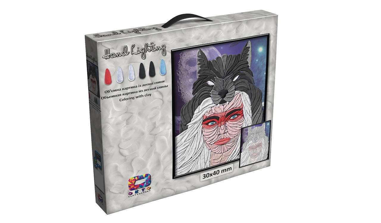 

Картина з легкого пластиліну TM Moon Light Clay "Вовчиця" ОКТО /5/ (70077)