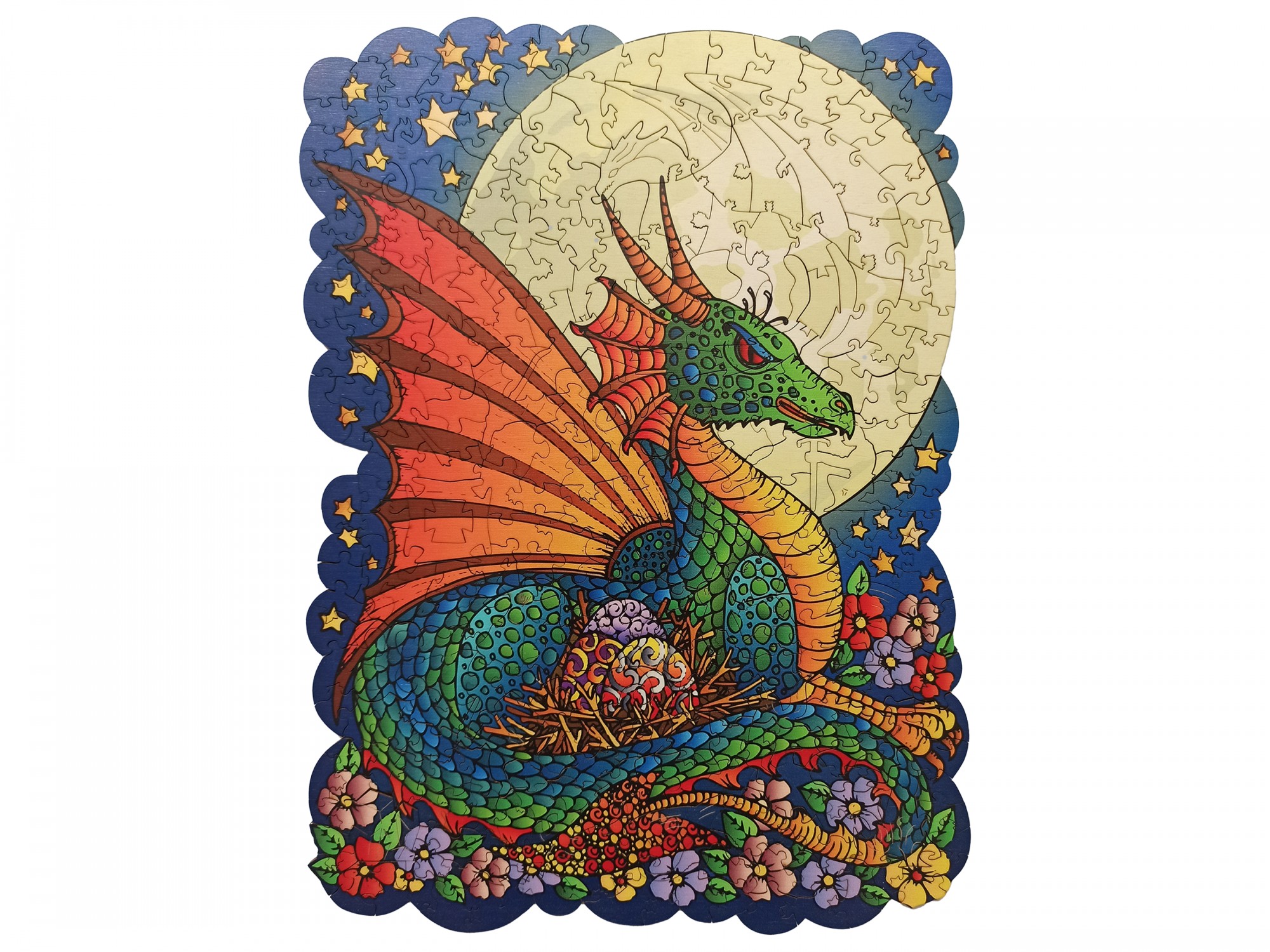 

Деревянный пазл "Лунный Дракон" - Sparrow Puzzles - 29x39 см, 320 деталей
