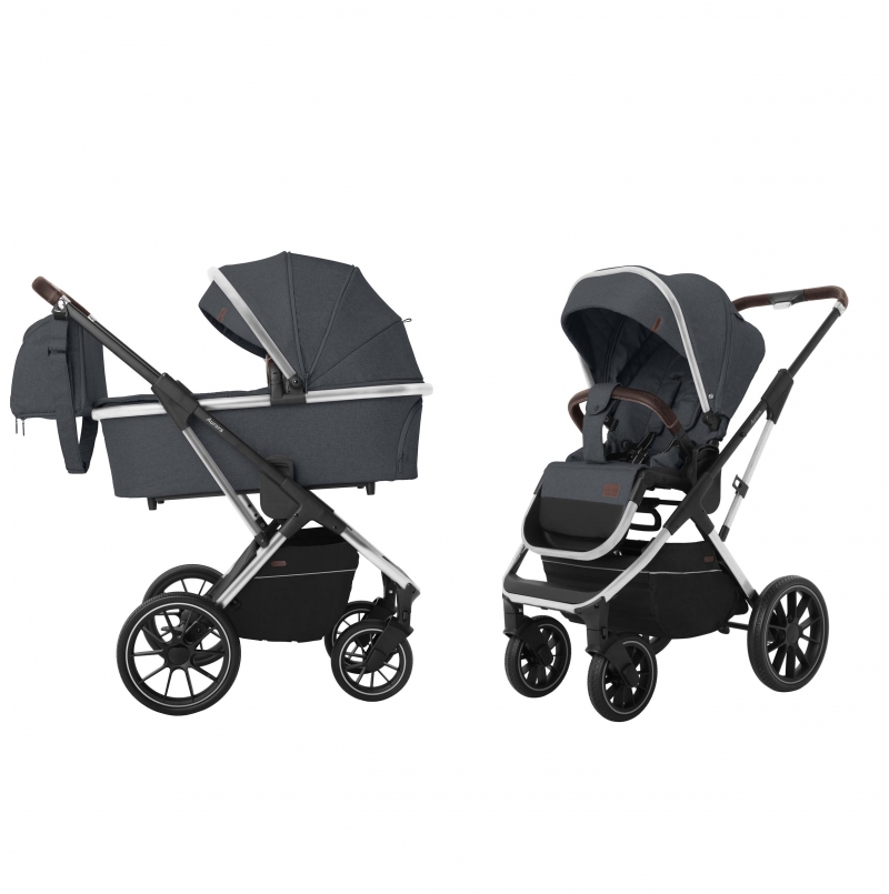 

Коляска универсальная CARRELLO Aurora 2 в 1 Carrello CRL-6505 (2in1) Iron Grey +дождевик Серый CRL-6505 Iron Grey