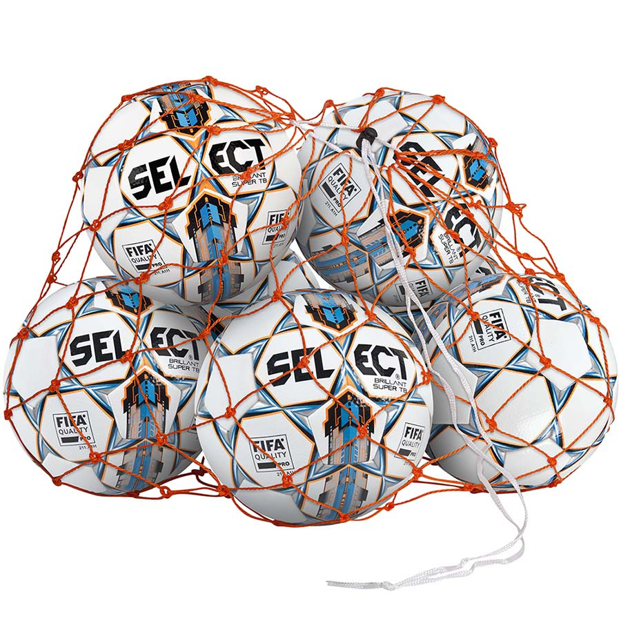 

Сетка для мячей Select BALL NET оранжевый 6/8 мячей 134-285