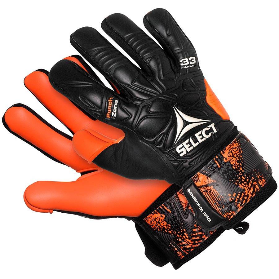 

Вратарские перчатки Select 33 Allround черн/оранж 10
