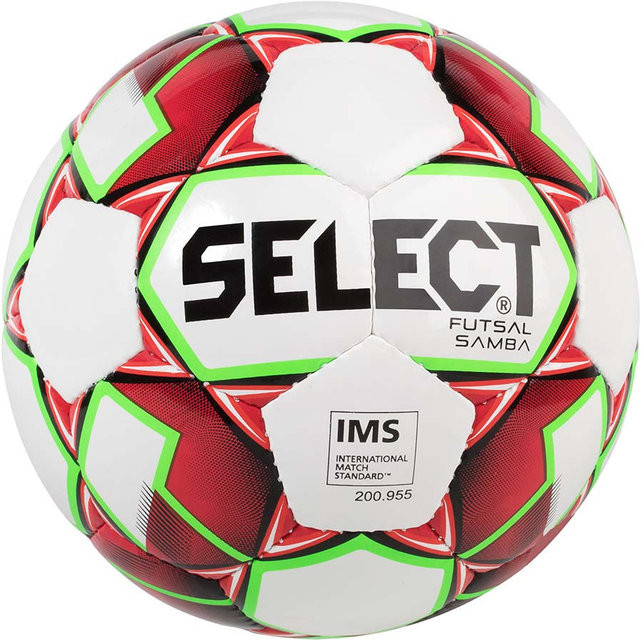 

Мяч для футзала Select Futsal Samba IMS бел/красн 118-267