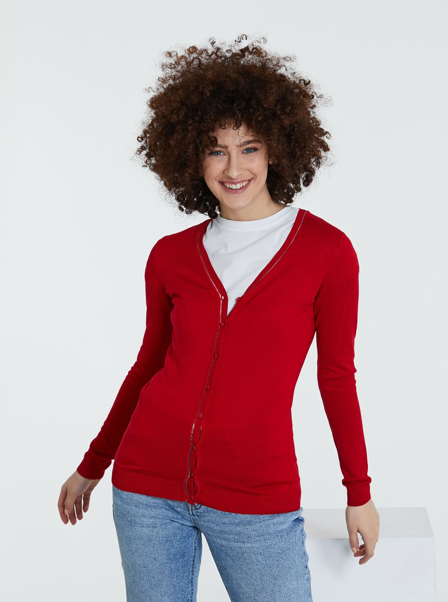 

Кардиган Piazza Italia 25249-18 S Red