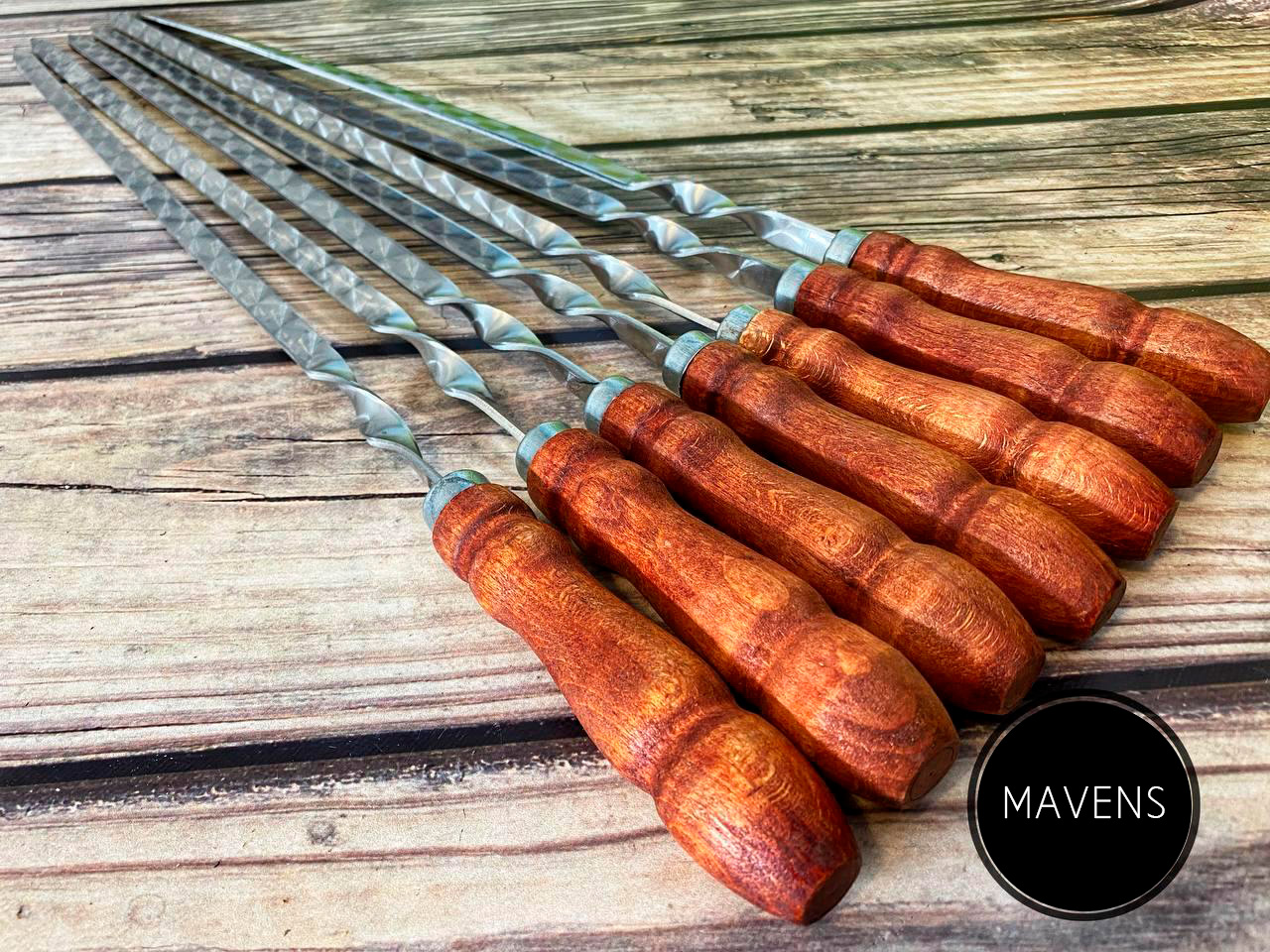 

Набор шампуров Mavens "ВИП" с деревянной ручкой, 6 шт