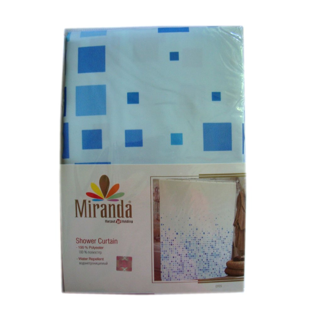 

Шторка для душа Miranda Efes 180х200 см Голубая (12070793)