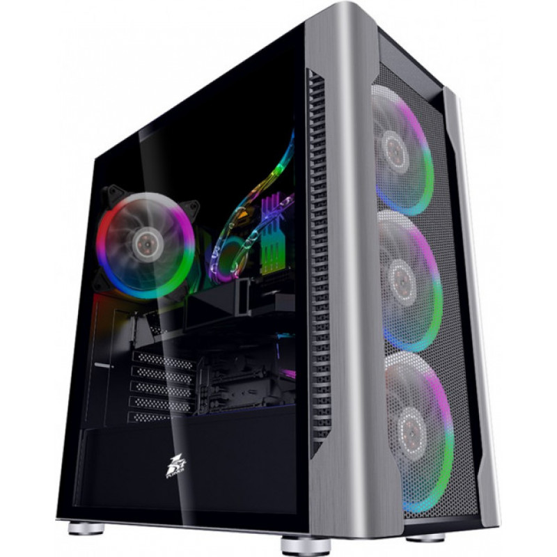 

Корпус 1stPlayer DX_4R1_PLUS_BK Color LED Black без БП