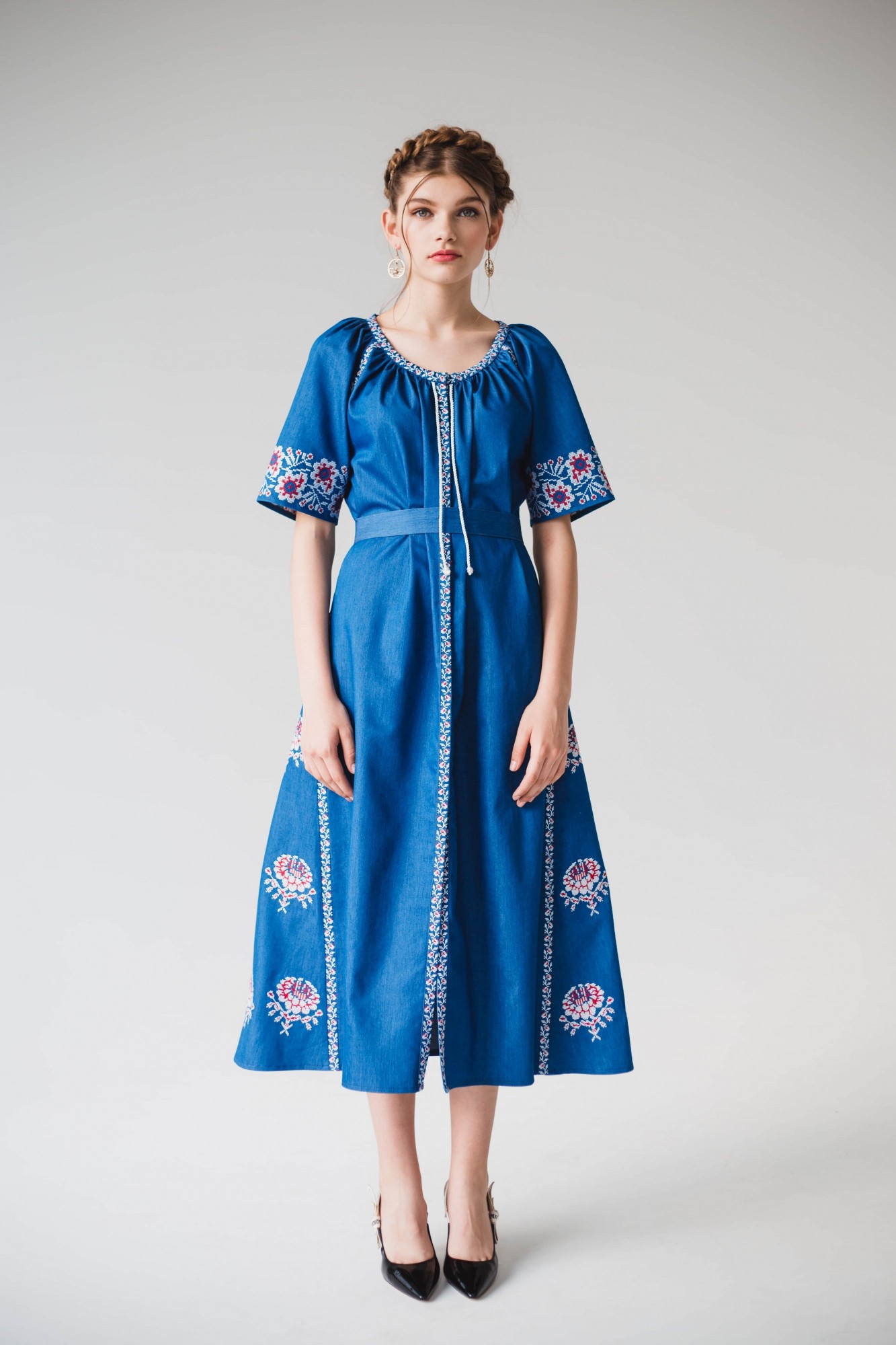 

Сукня UkrLook з вишивкою "Лазурь"  Синя, Сукня UkrLook з вишивкою "Лазурь" L Синя