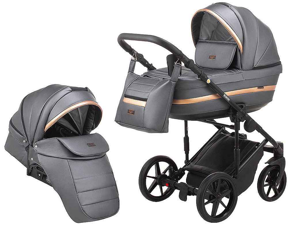 

Коляска 2 в 1 Adamex Rimini ECO кожа 100% RI-254 625260