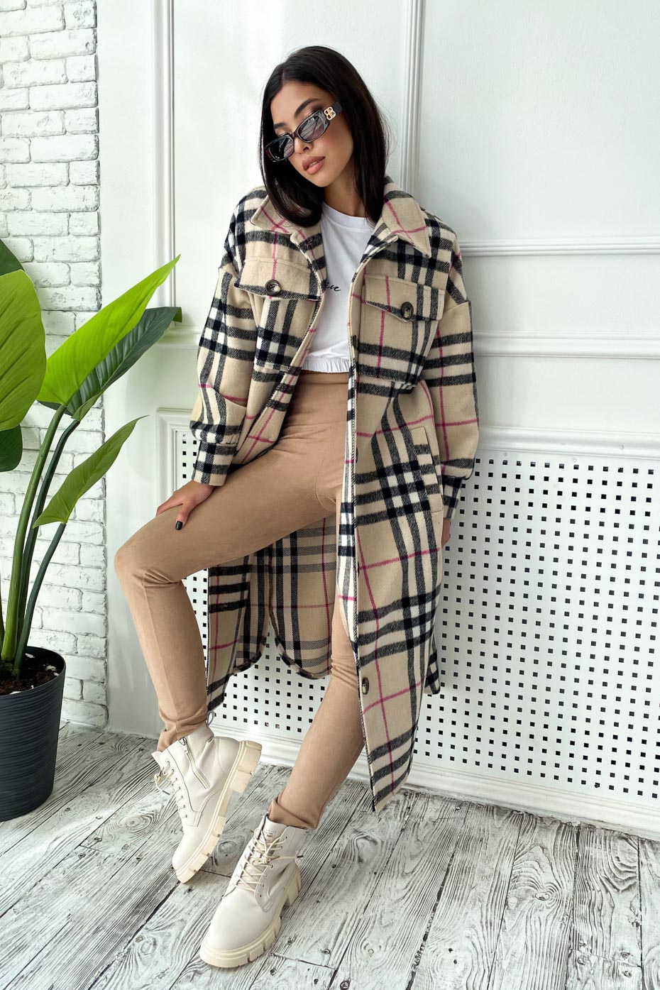 

Пальто-рубашка 1685.4585 Seventeen L-XL кофе