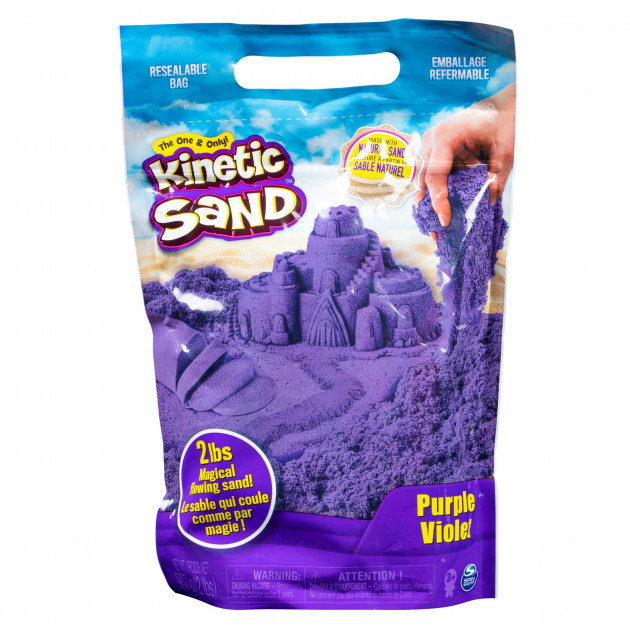 

Кинетический песок для детского творчества Kinetic Sand COLOUR фиолетовый 907 g